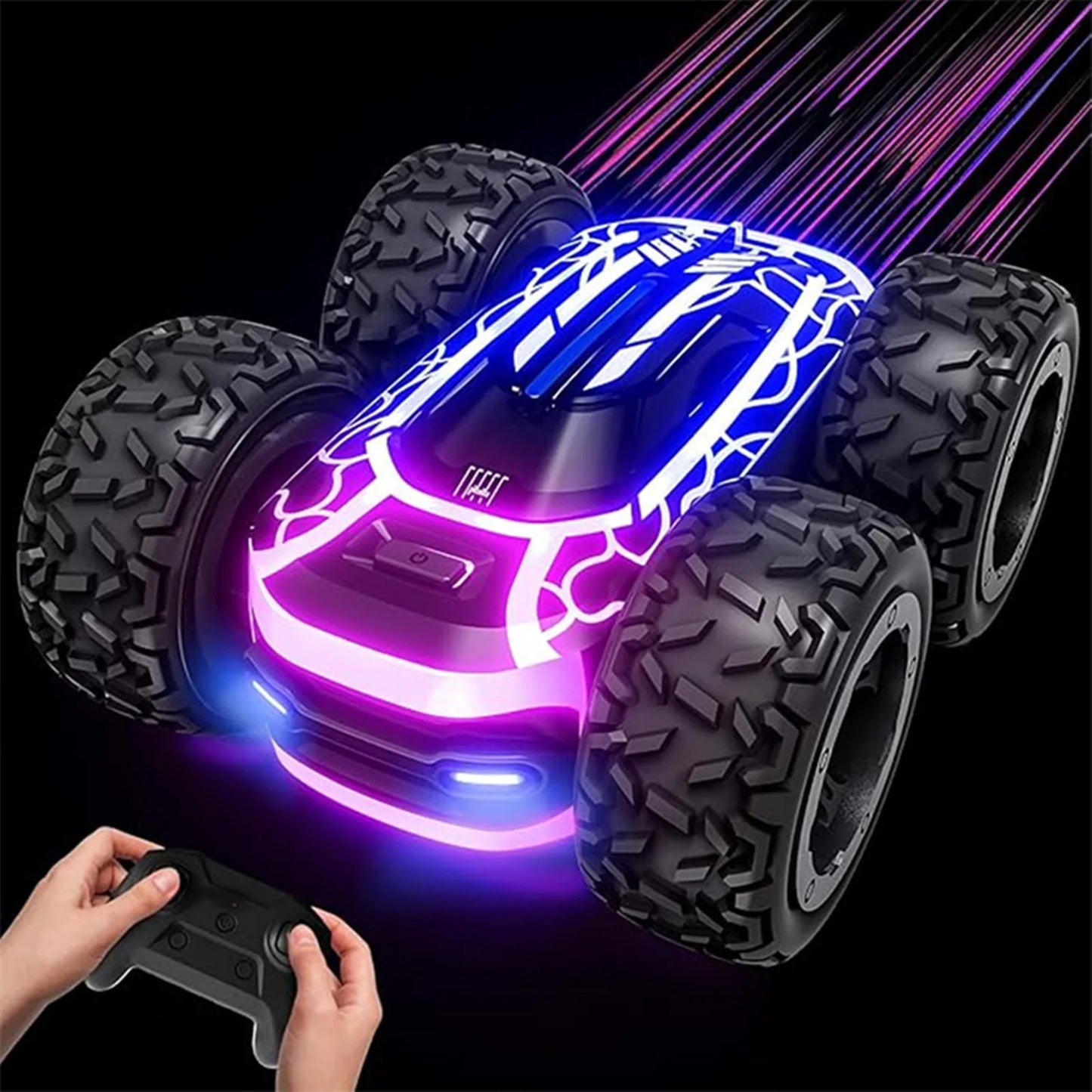Carro de controlo remoto com luzes