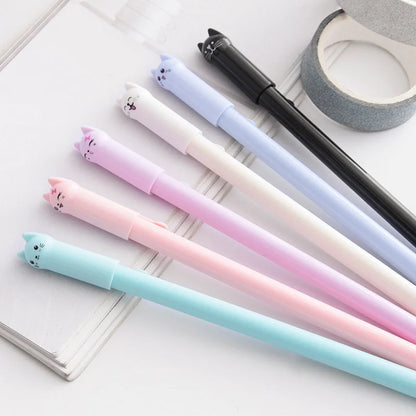 Conjunto de 6 canetas stylus de gatinho