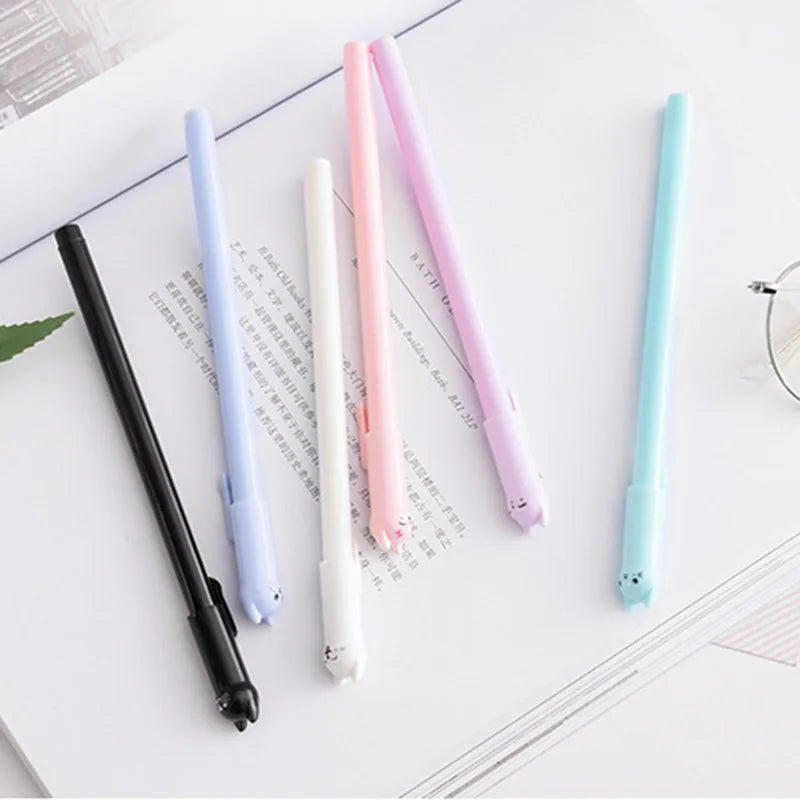 Conjunto de 6 canetas stylus de gatinho