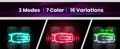 Carro de controlo remoto com luzes