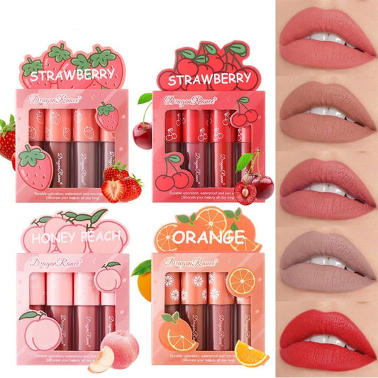 Mini brilhos labiais de frutas Velvet Matte