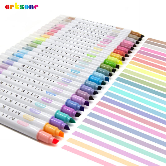Conjunto de marcadores de texto 12/24pcs
